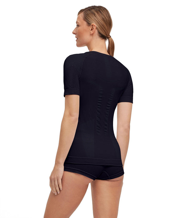 Laden Sie das Bild in Galerie -Viewer, {Damen Shortsleeved Shirt Tight Fit Warm
