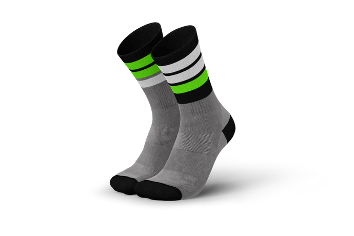 Merino Strive Light Grey Neon Green